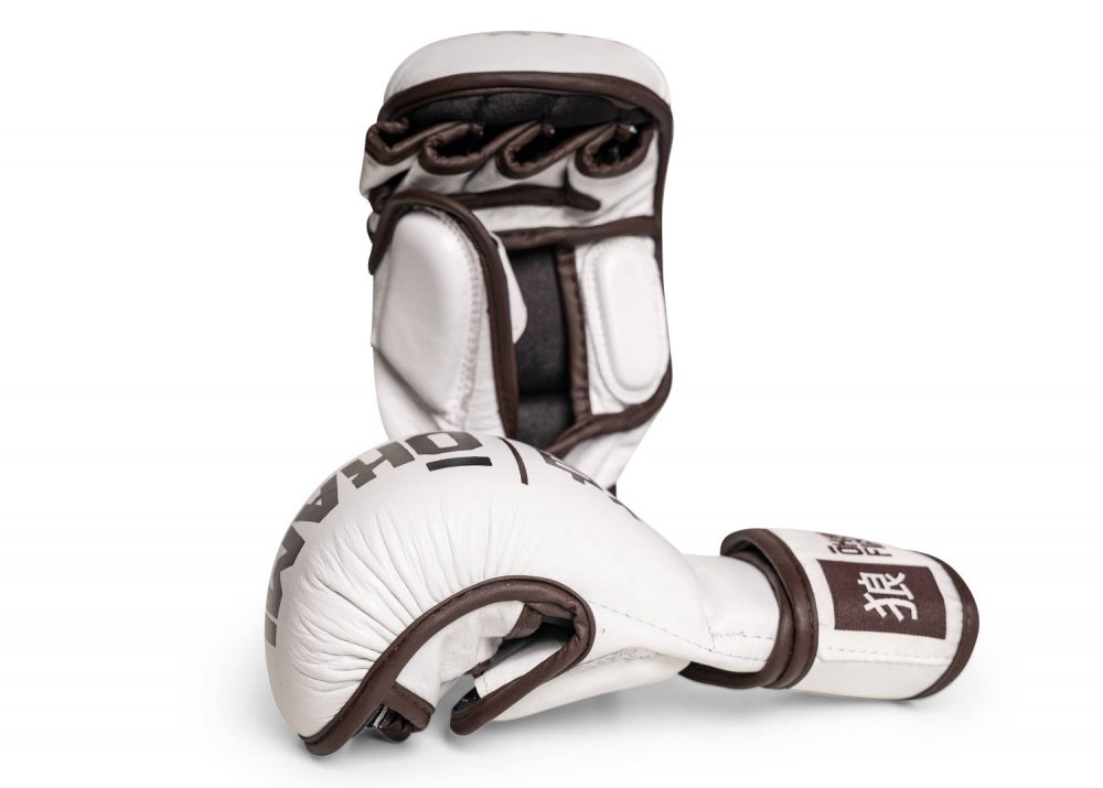Preview: Okami fightgear MMA Hi-Pro Sparring Gloves Blanc